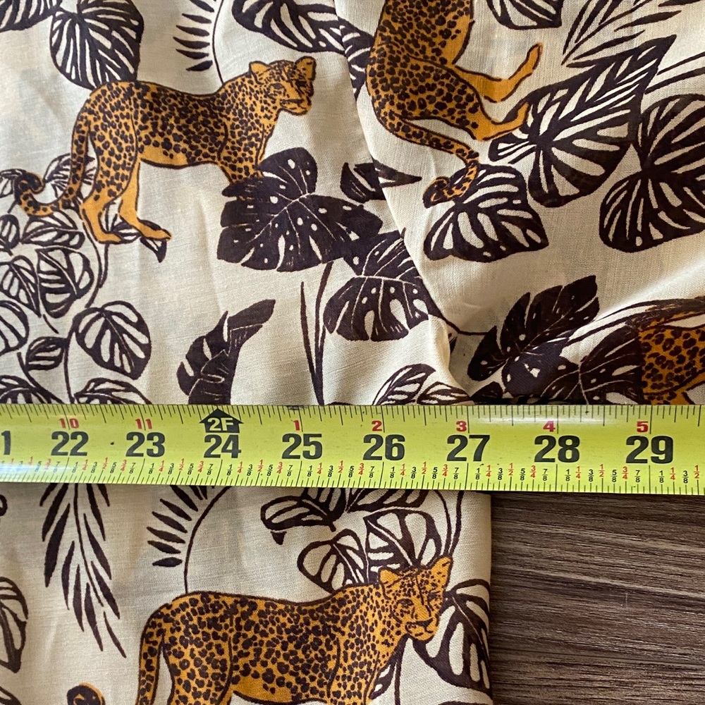 Violet Sky sheer cotton blend leopard kimono
swim cover up. Size 1X - Picture 8 of 9